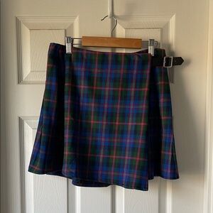 Old Navy Tartan Plaid mini wrap skirt